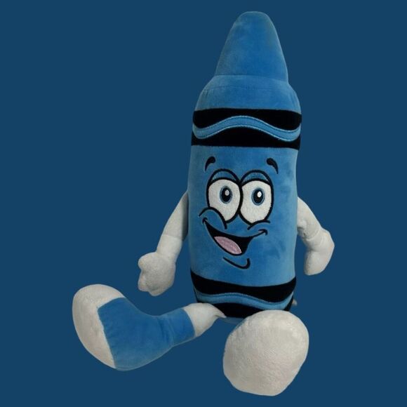 Crayola Cerulean Blue Plush Crayon 14” - Picture 1 of 3
